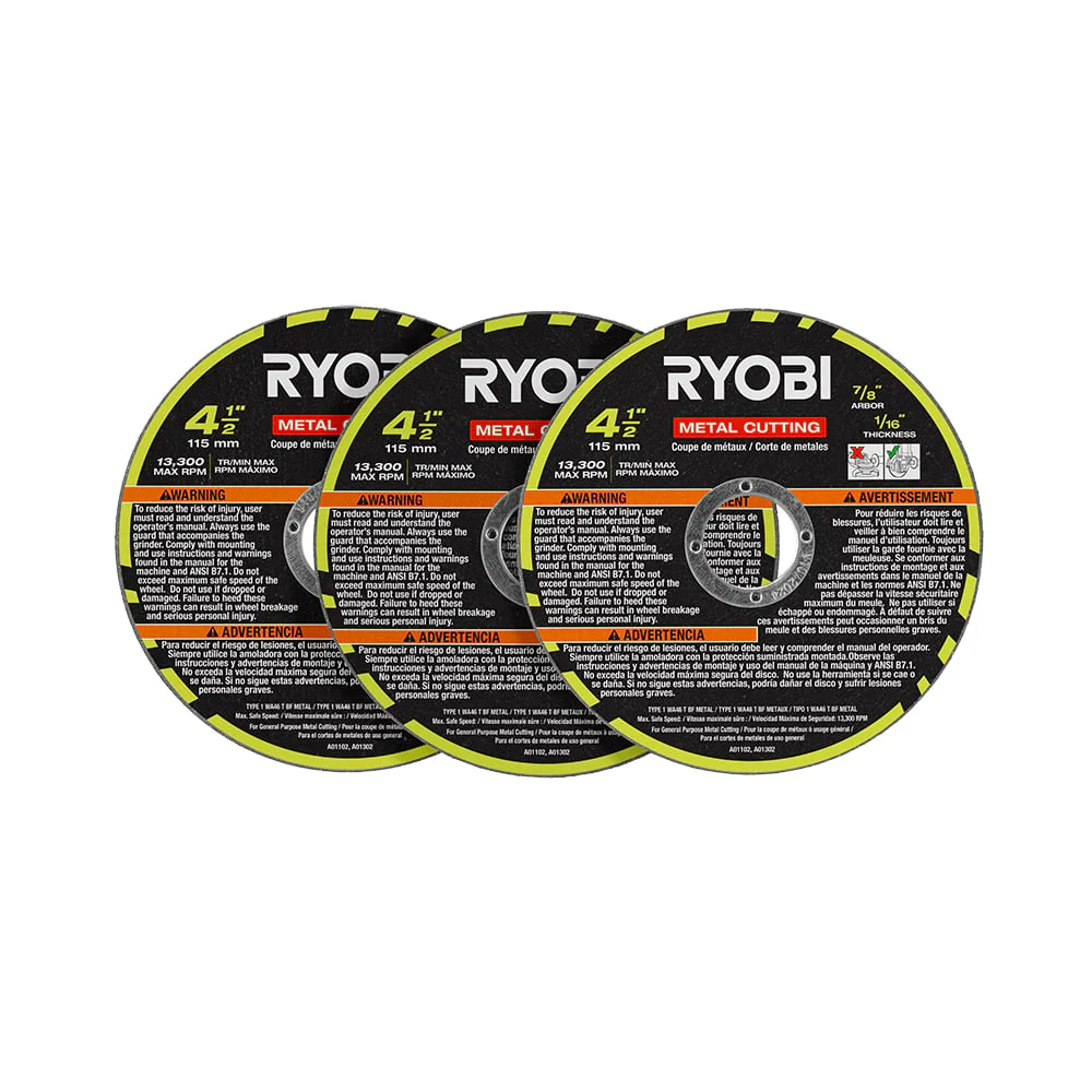 3 PC. 4-1/2" Metal Cutting Wheel Set - Image 2