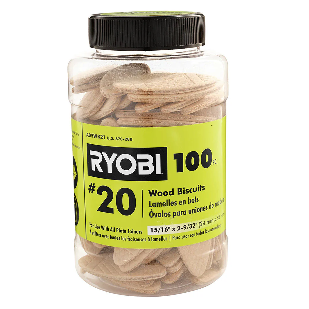 100 PC. #20 Wood Biscuits