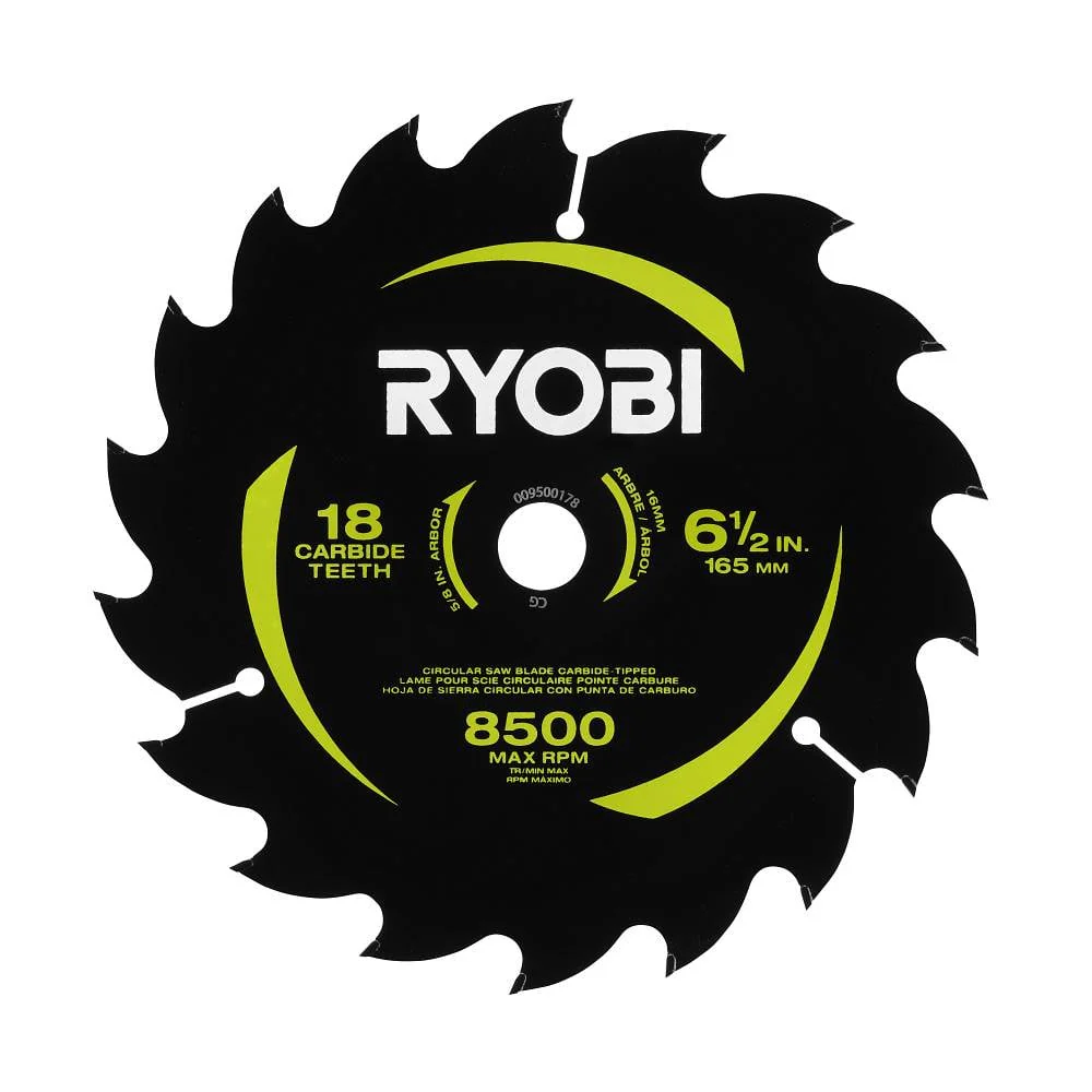 6-1/2" 18 Carbide Teeth Thin Kerf Circular Saw Blade - Image 2