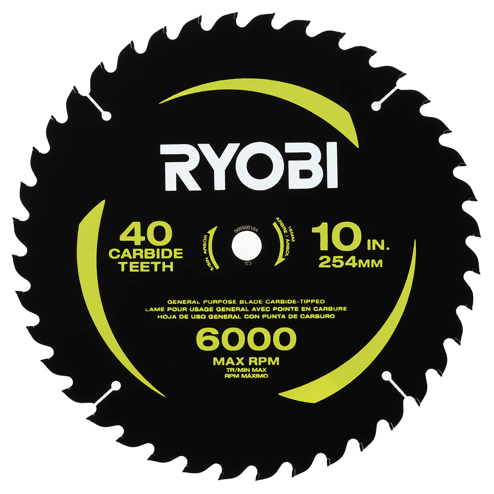 10" 40T Carbide Thin Kerf Miter Saw Blade