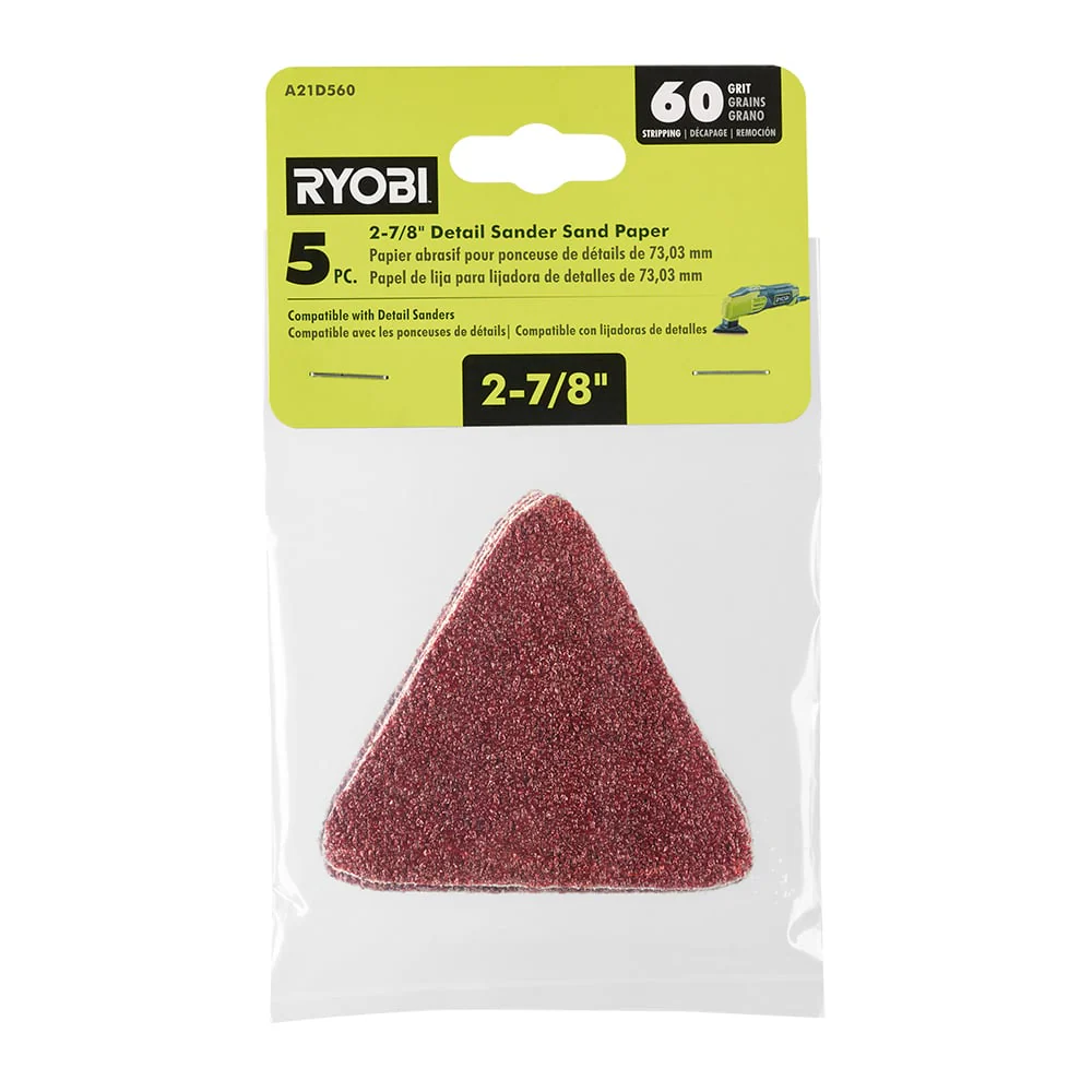 5 PC. 60 Grit 2-7/8" Detail Sander Sand Paper