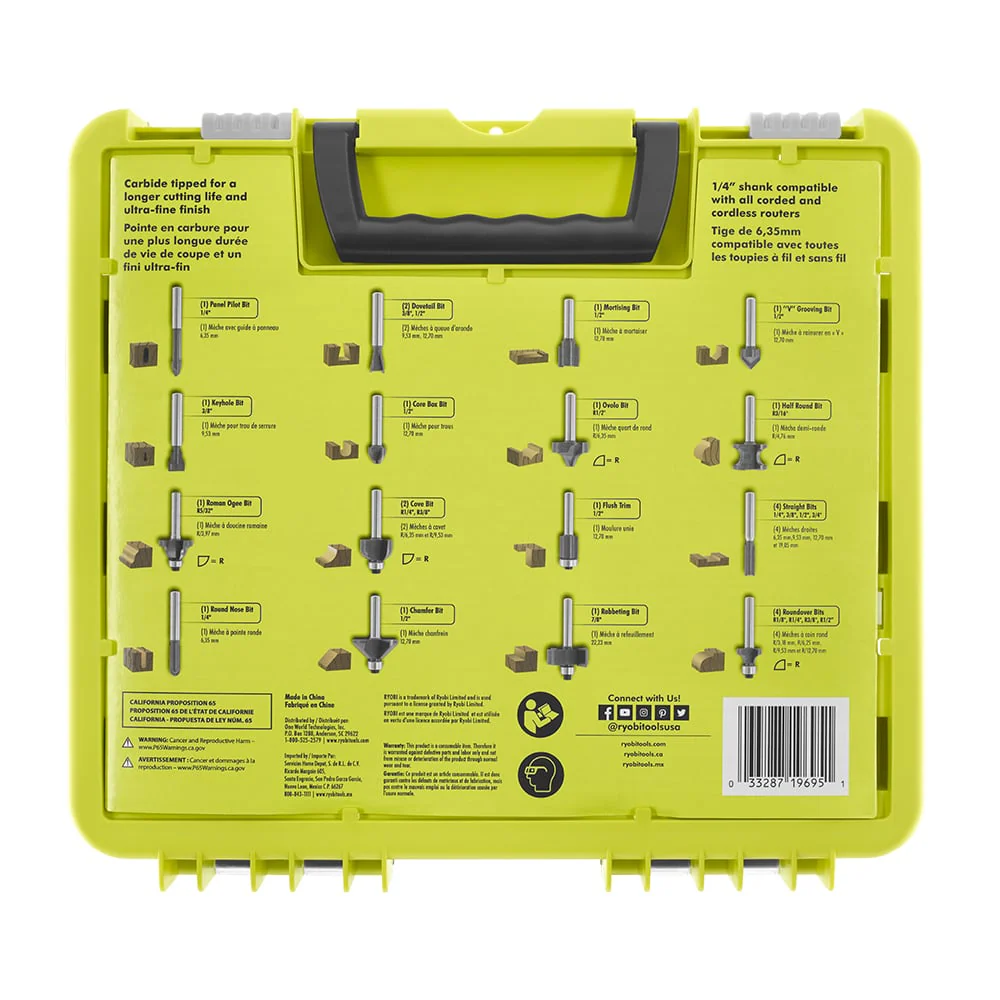 24 PC. Router Bit Set - Image 3
