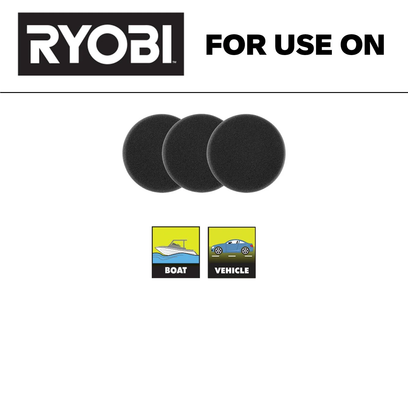 3 PC. 3" Finishing Foam Pad Set - Image 2