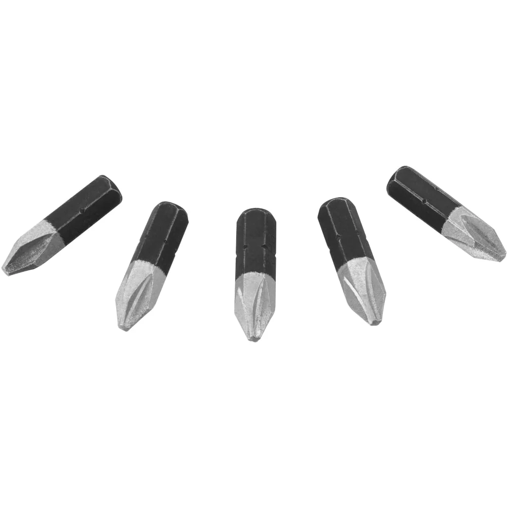 5 PC. 1" PH2 Diamond Grit Impact Drive Bits - Image 2