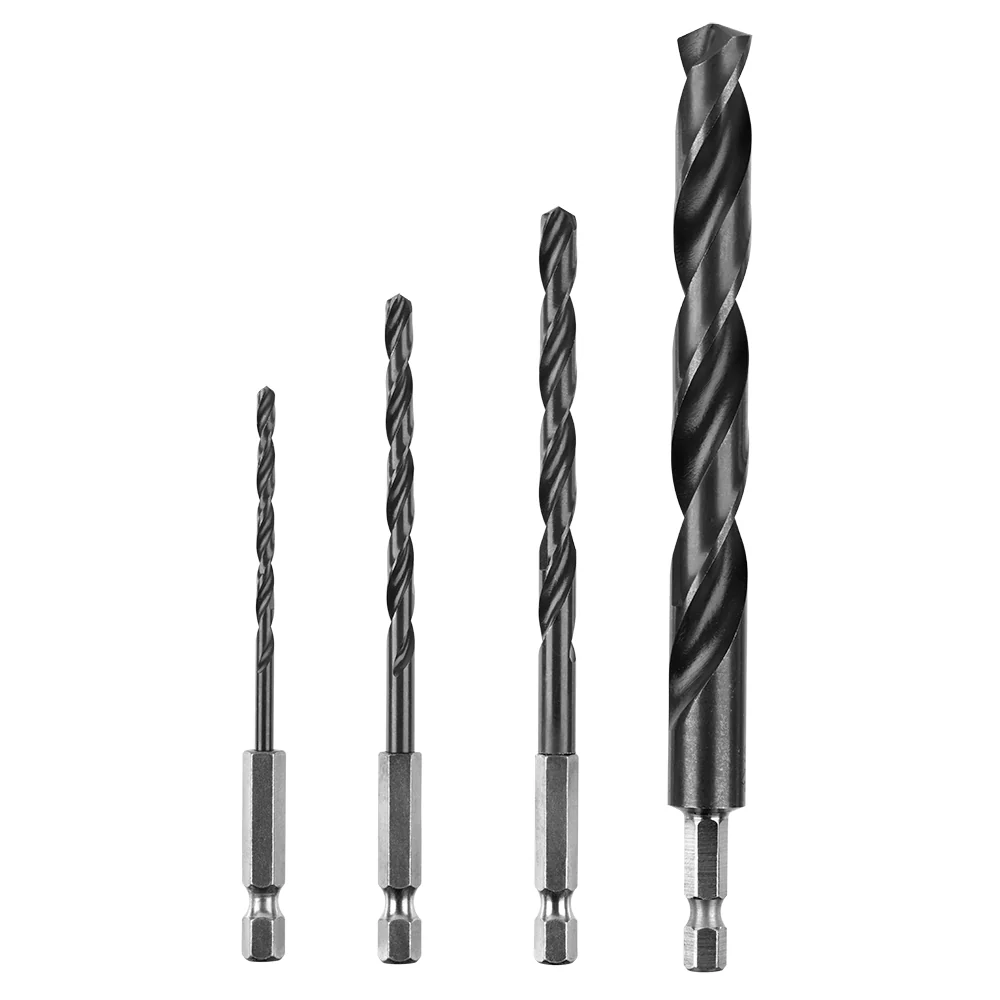 25 PC. Hex Shank Black Oxide Drill Bit Set - Image 3