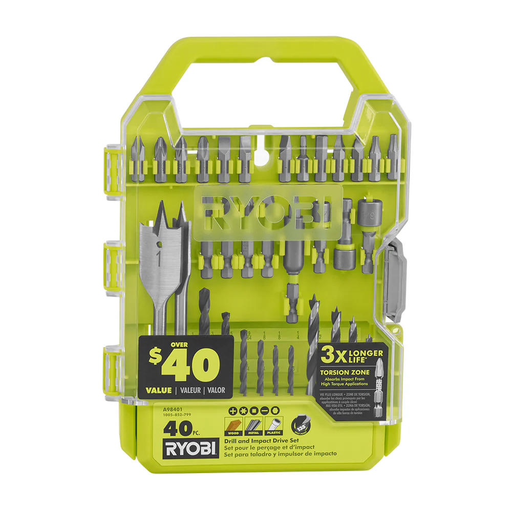 40 PC. Drill and Impact Drive Bit Set