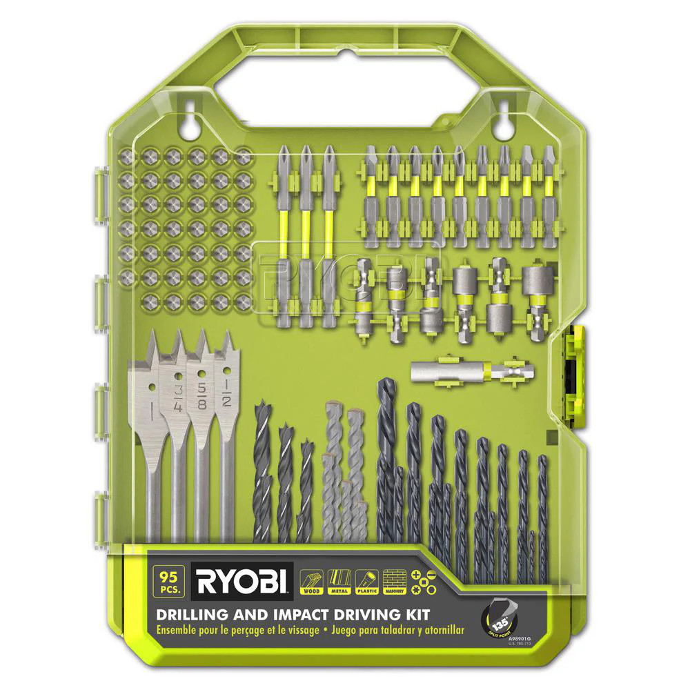 95 PC. Drill and Impact Drive Set