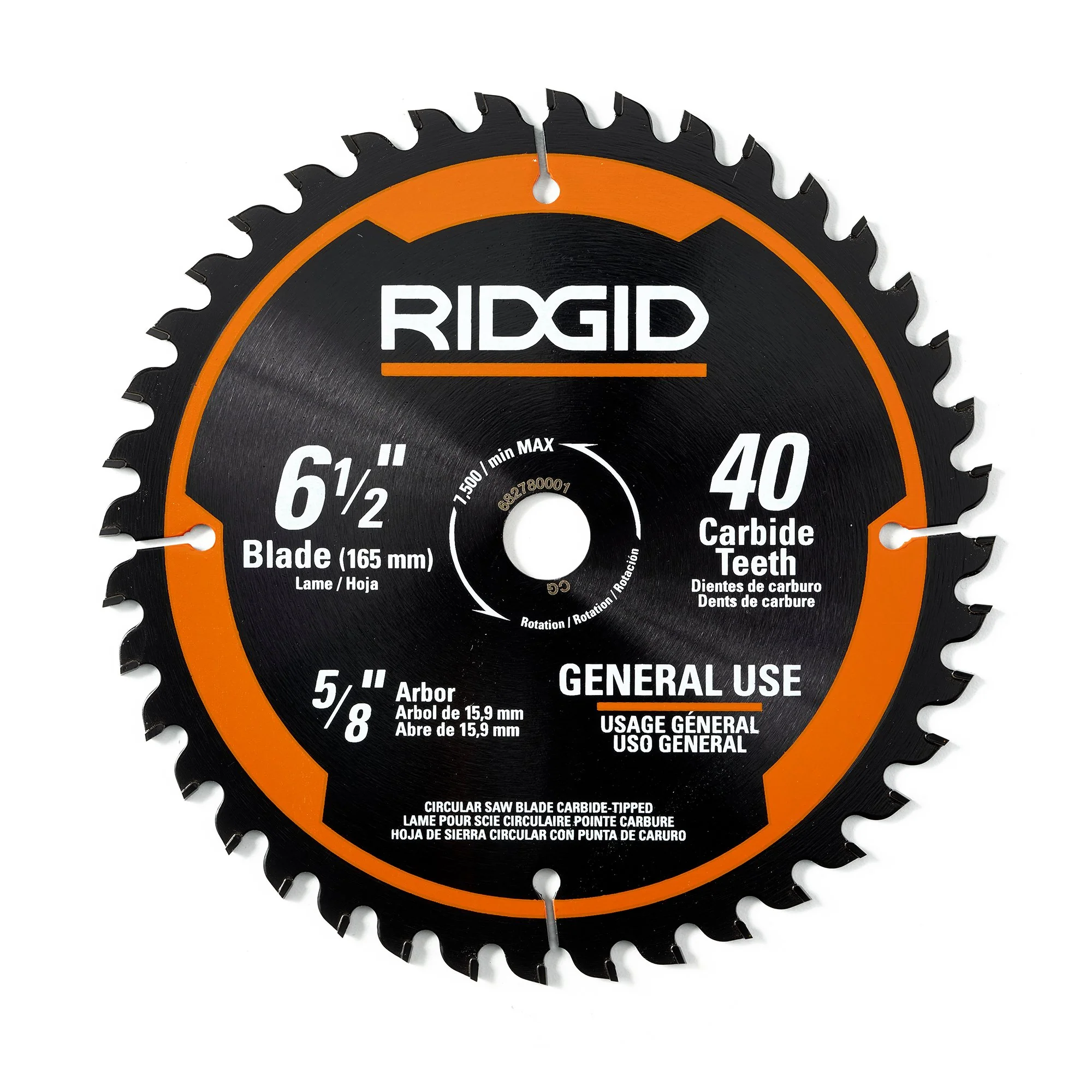 6-1/2" 40T Carbide Thin Kerf Circular Saw Blade - Image 2