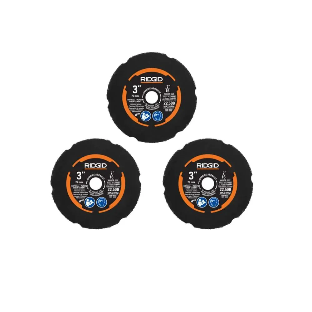 3 PC. Carbide Cut-Off Wheel Set