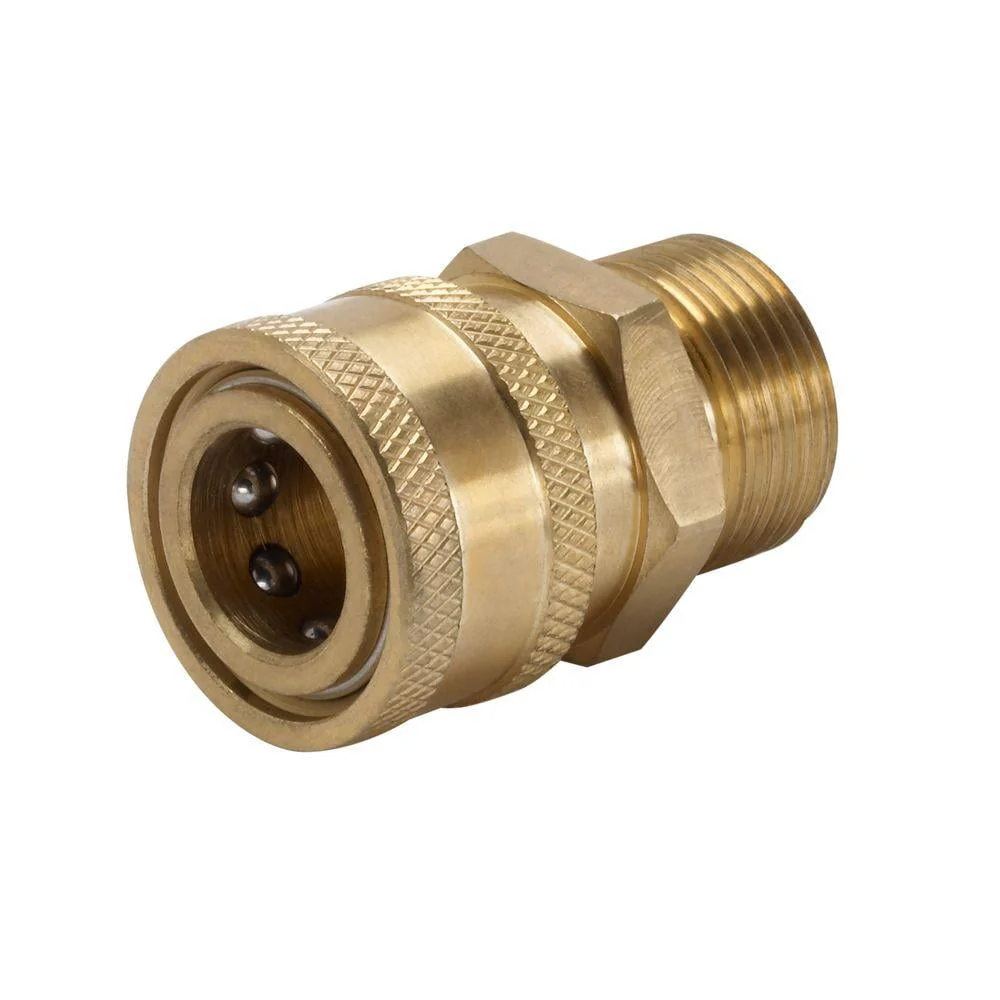 POWERCARE 3/8" Female Quick Connect x Male M22 Pressure Washer Connector