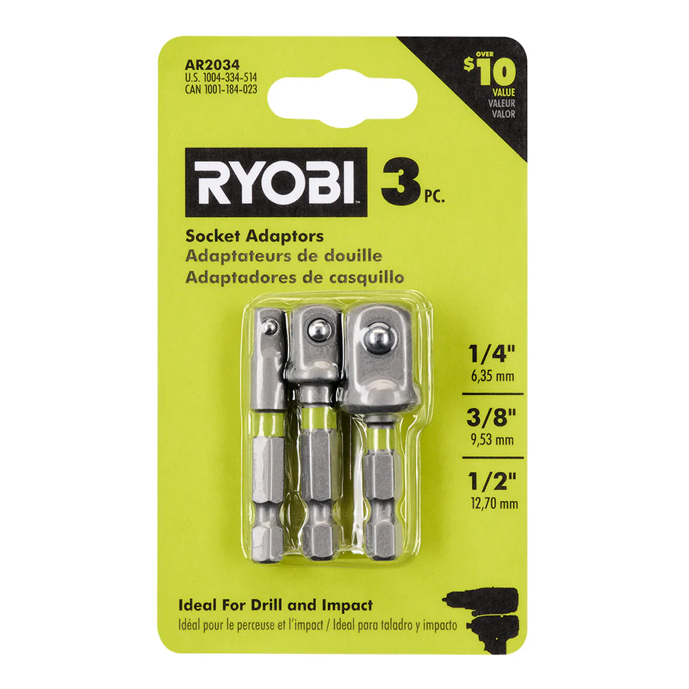 3 PC. Impact Socket Adaptor Set