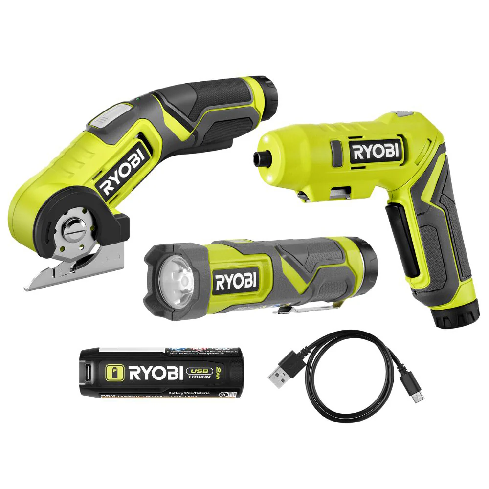 USB Lithium 3-Tool Combo Kit