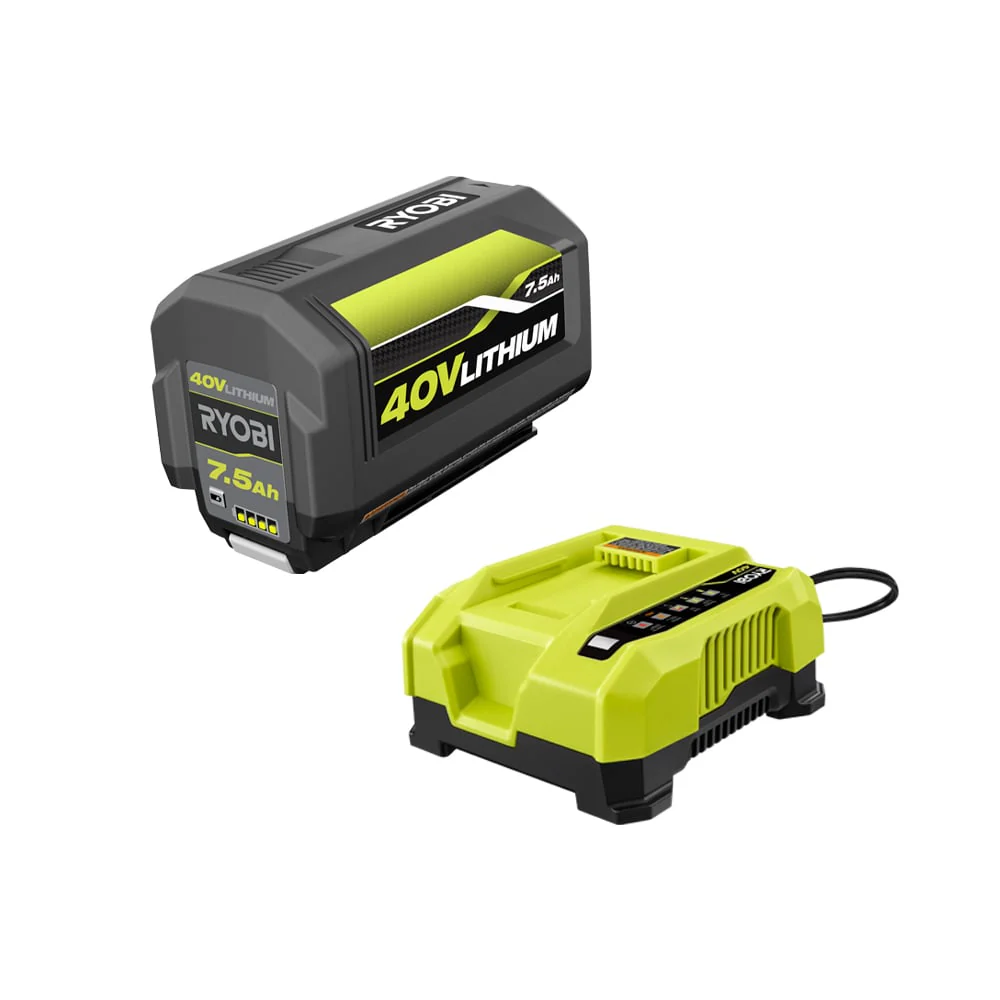 40V 7.5 Ah High Capacity Battery and Charger Starter Kit