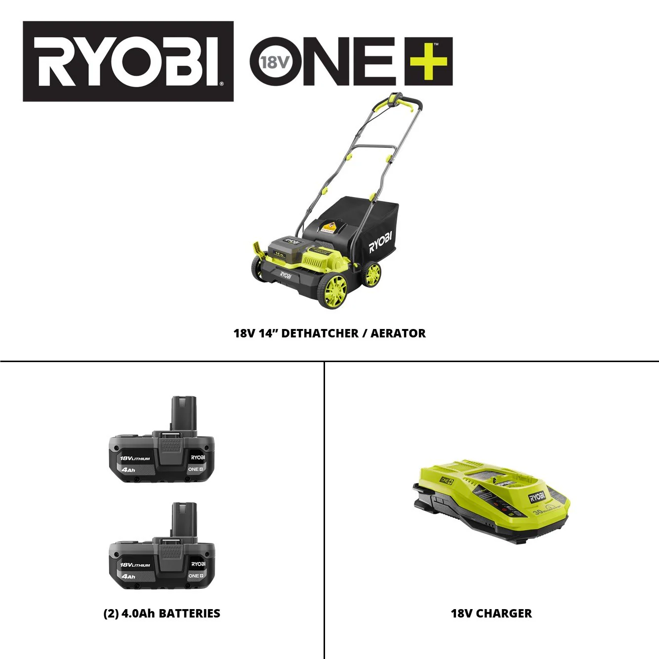 18V ONE+ HP Brushless 14" Dethatcher/Aerator Kit - Image 5
