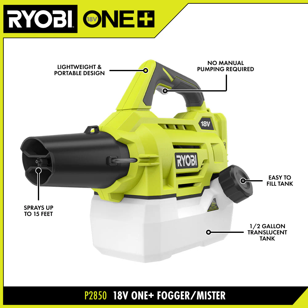 18V ONE+ 1/2 Gallon Chemical Fogger/Mister - Image 4