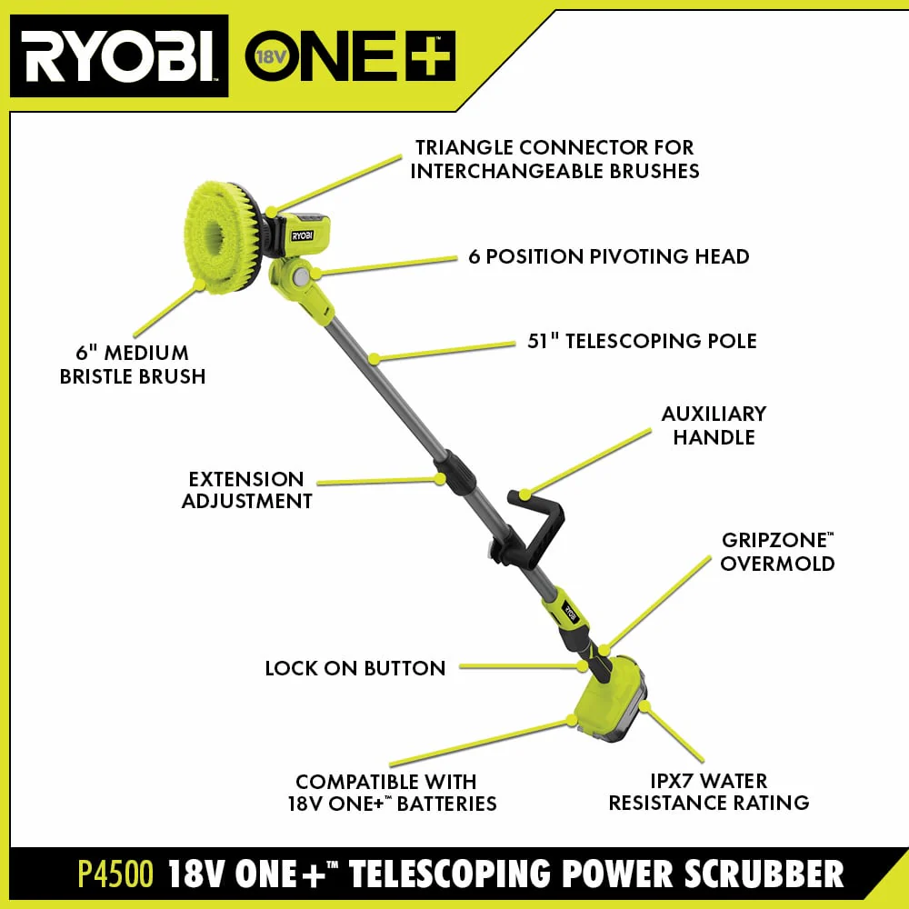 18V ONE+ Telescoping Power Scrubber Kit - Image 7