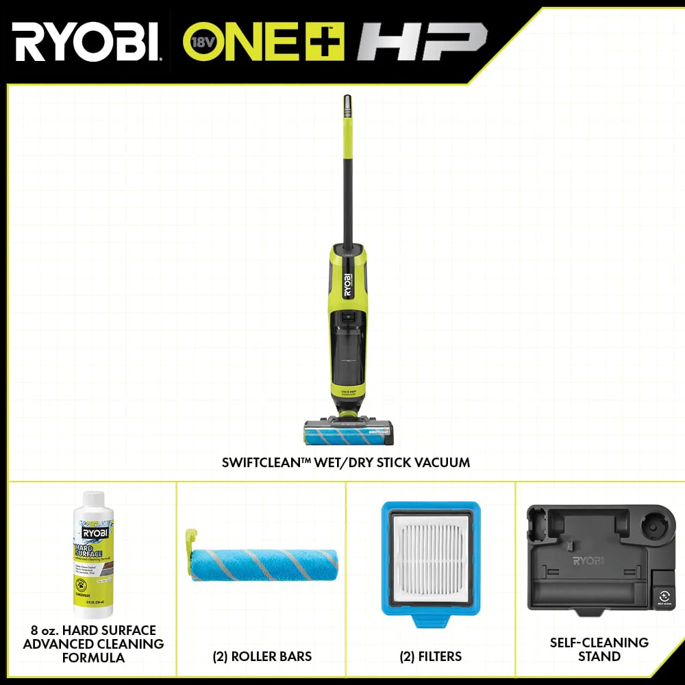 18V ONE+ HP Brushless SWIFTClean Wet/Dry Stick Vacuum - Image 2