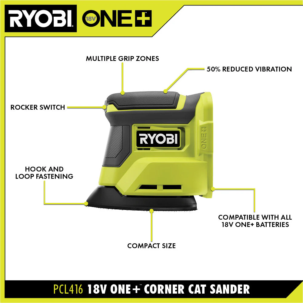 18V ONE+ Corner Cat Sander - Image 2