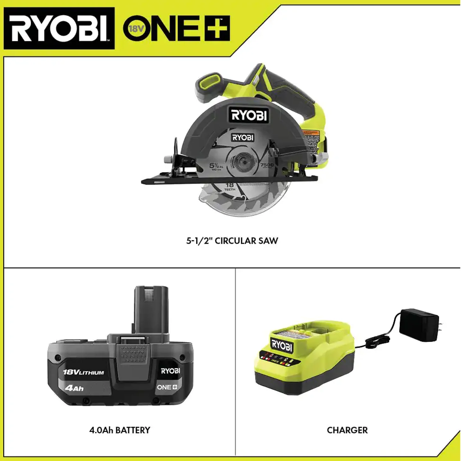 18V ONE+ 5-1/2" Circular Saw Kit - Image 7