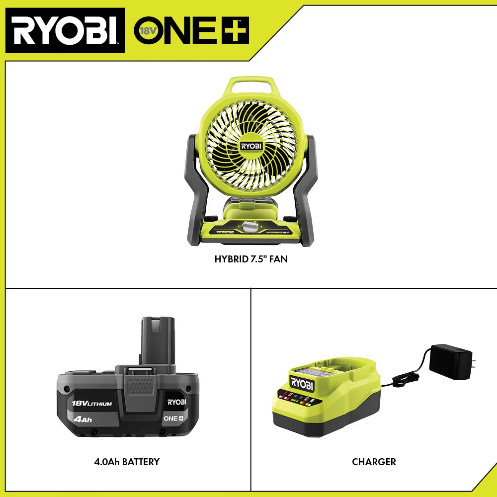 18V ONE+ Hybrid WHISPER Series 7.5" Fan Kit - Image 8