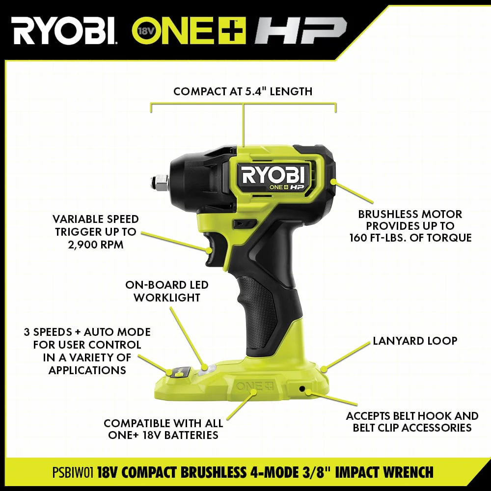 18V ONE+ HP Compact Brushless 6-Tool Combo Kit - Image 6