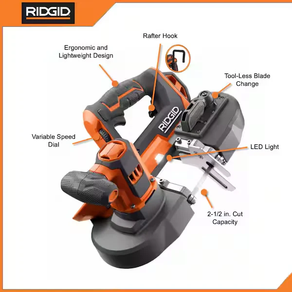 18V Compact 1/2" Band Saw - Image 2