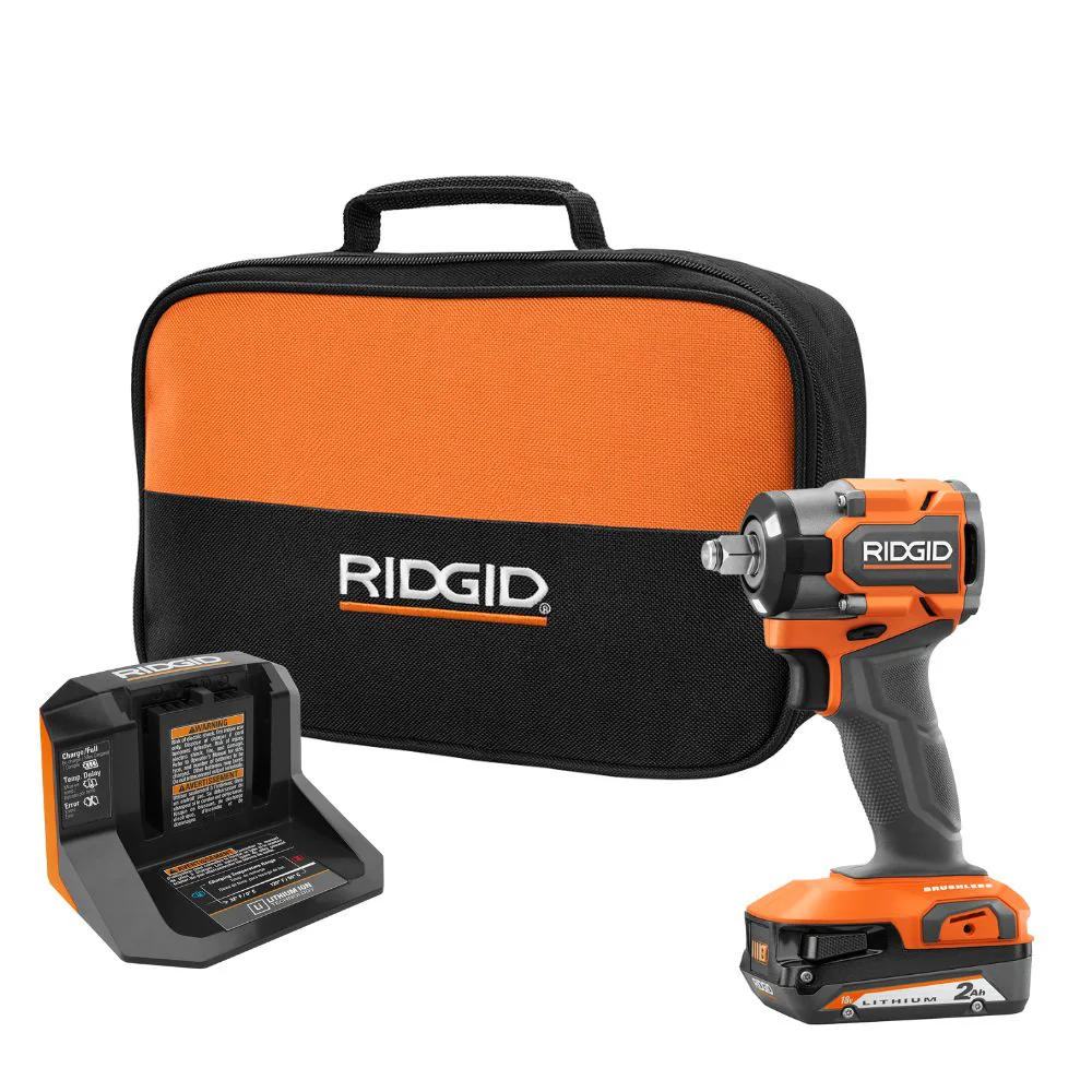 18V SubCompact Brushless 4-Mode 1/2" Impact Wrench Kit