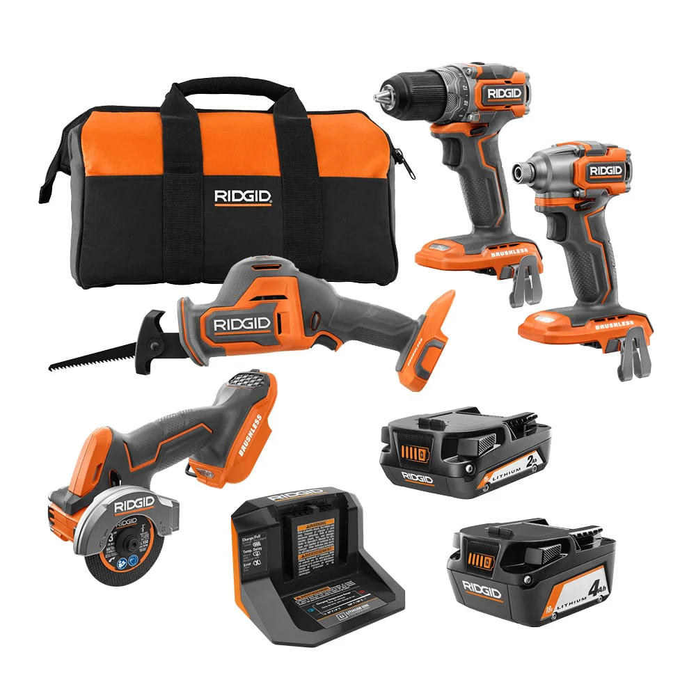 18V SubCompact Brushless 4-Tool Combo Kit