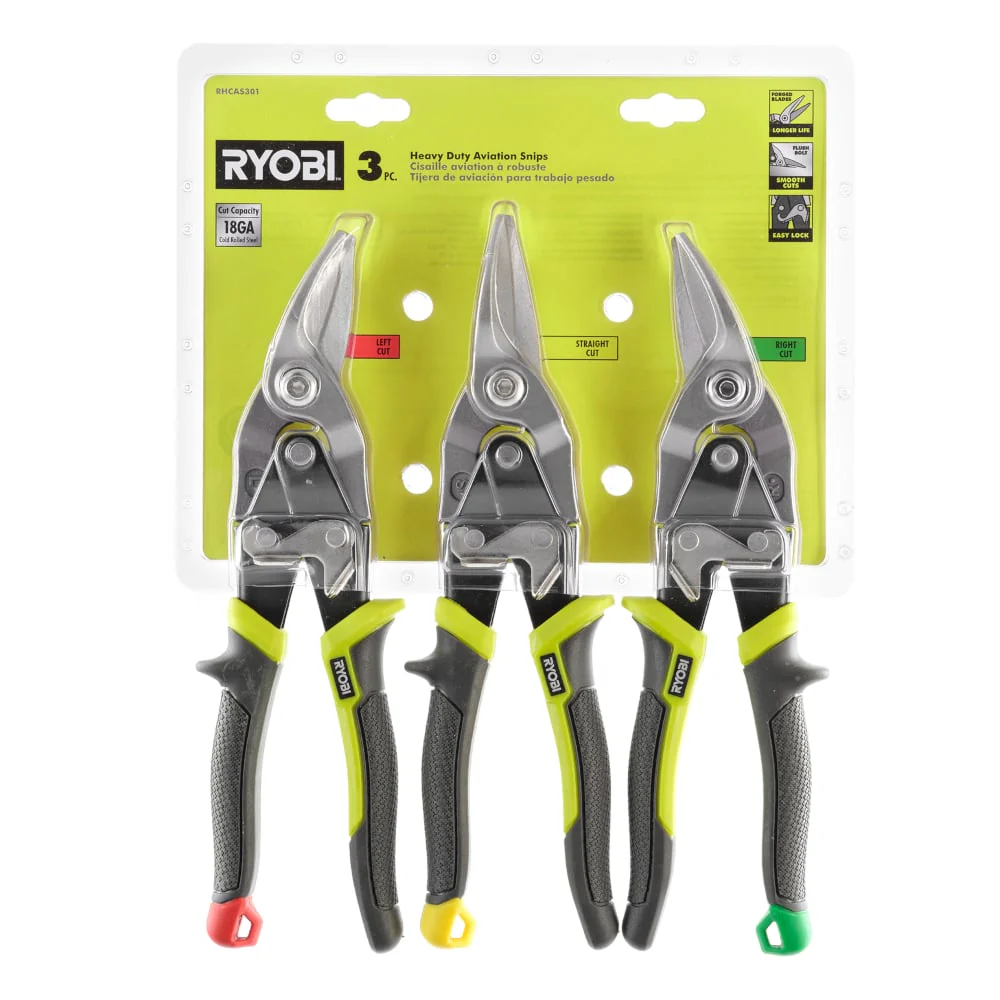 3 PC. Heavy Duty Aviation Snips - Image 2