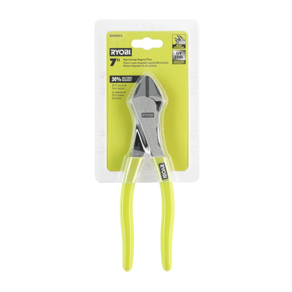 7" High Leverage Diagonal Pliers - Image 2