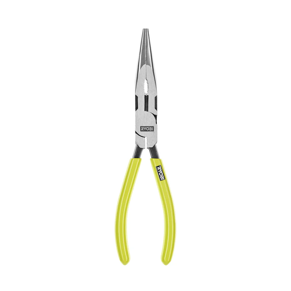8" High Leverage Long Nose Pliers