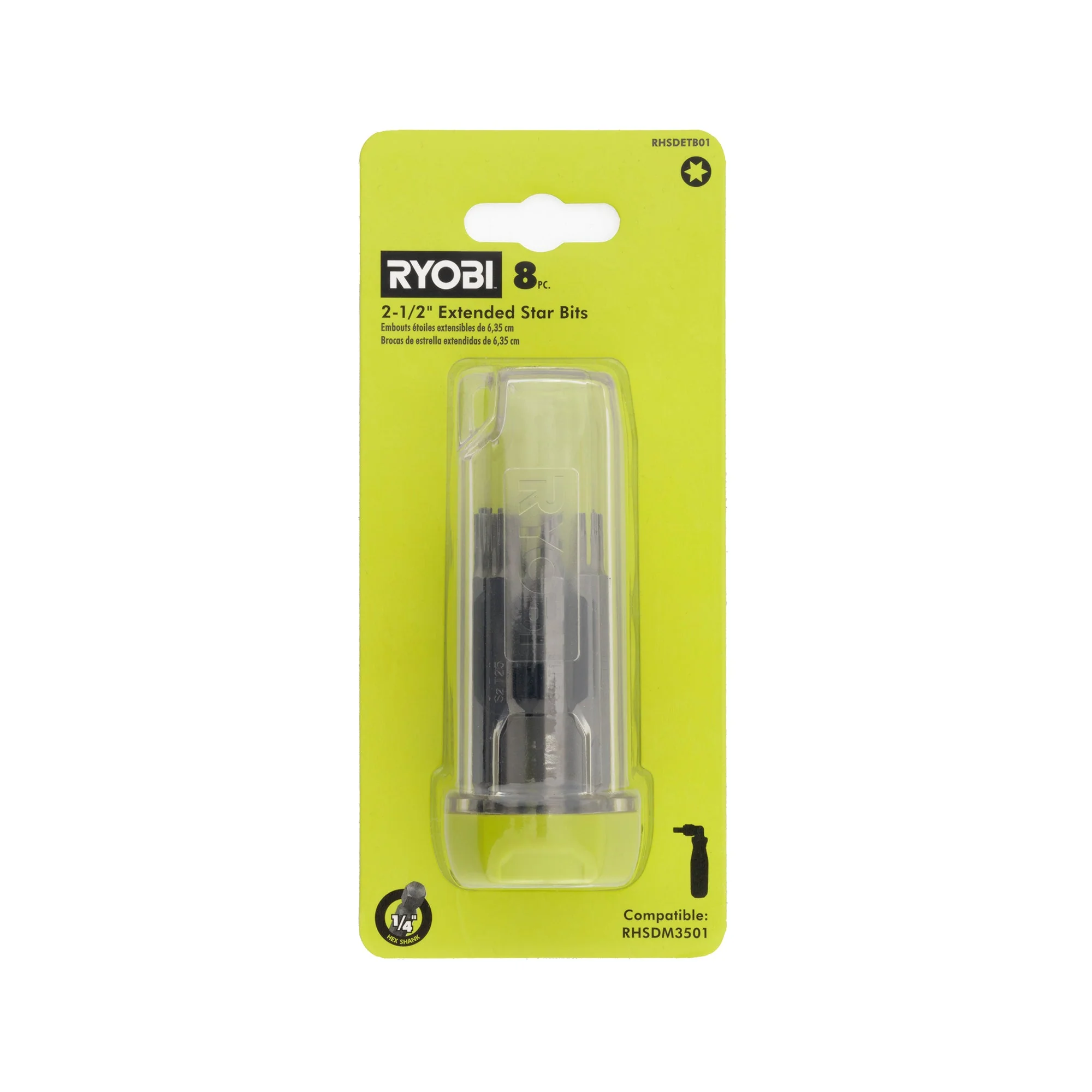 8 PC. 2-1/2" Extended Star Bit Set