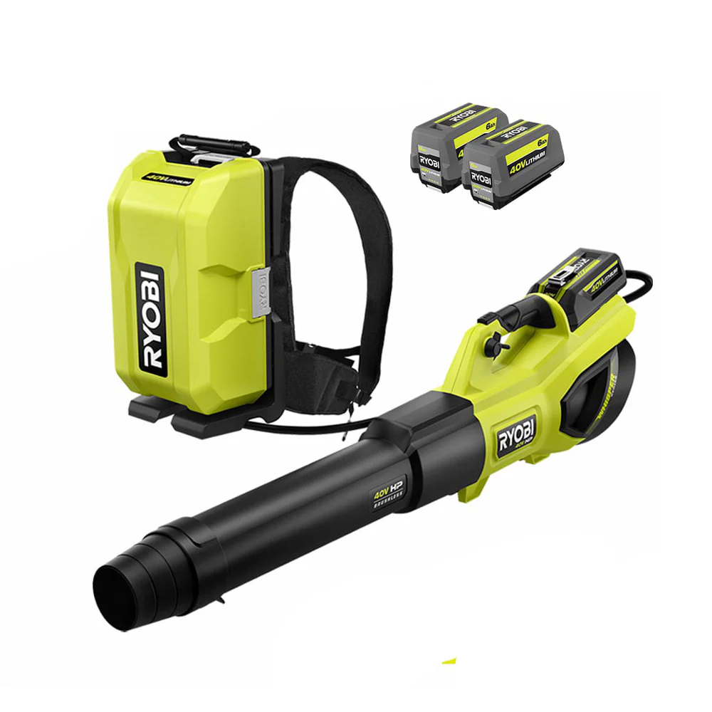 40V HP Brushless WHISPER Series Blower and Backpack Battery Kit