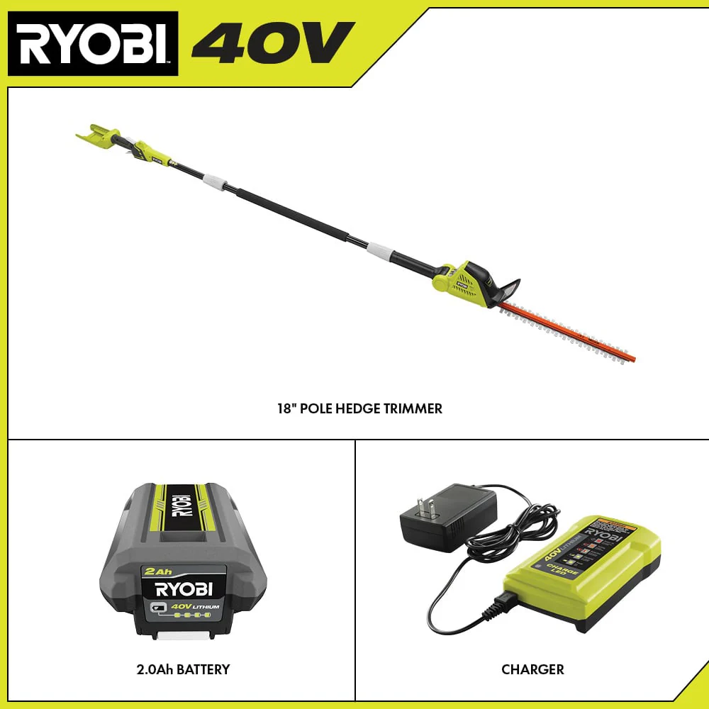 40V Pole Hedge Trimmer Kit - Image 9