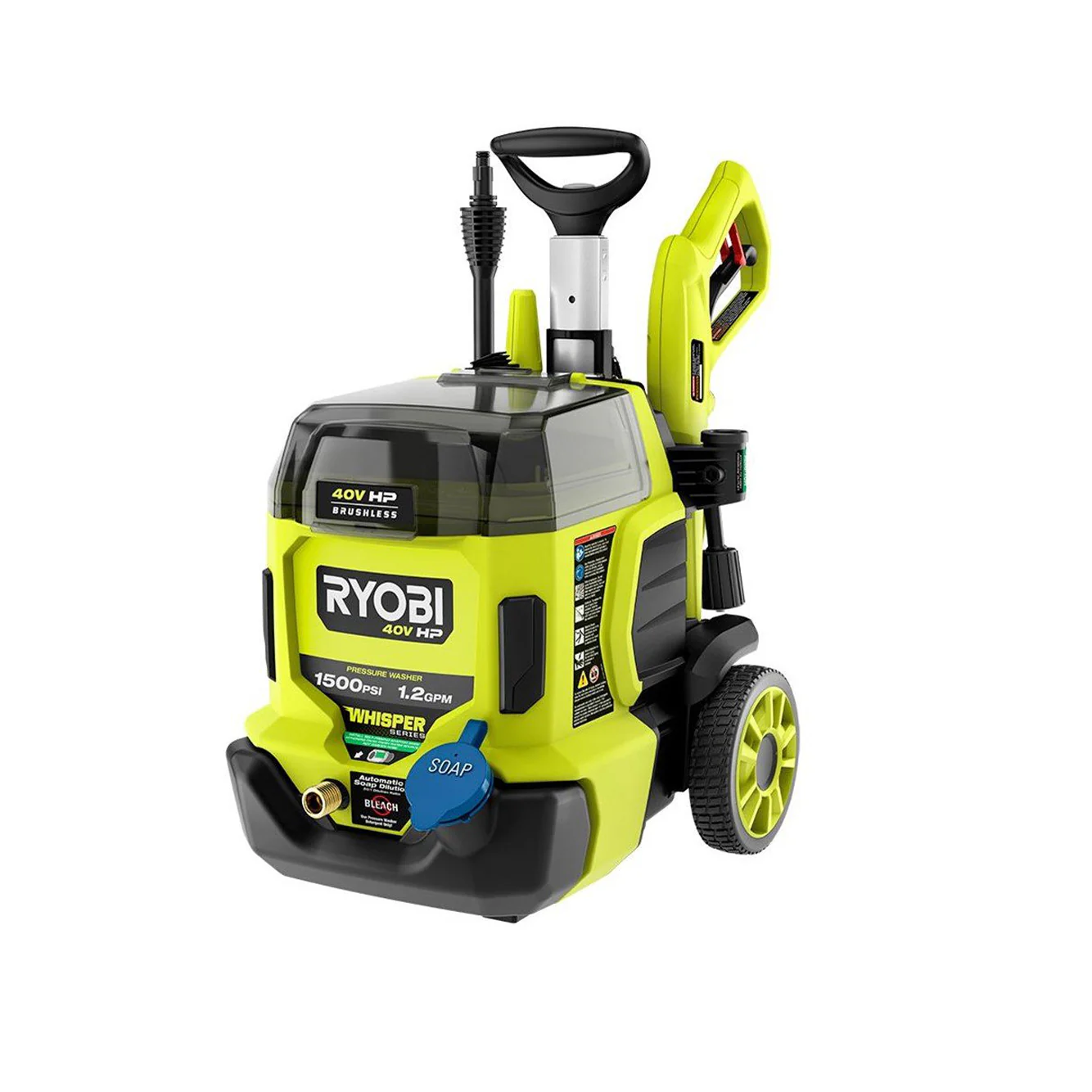 40V HP Brushless 1500 PSI Pressure Washer