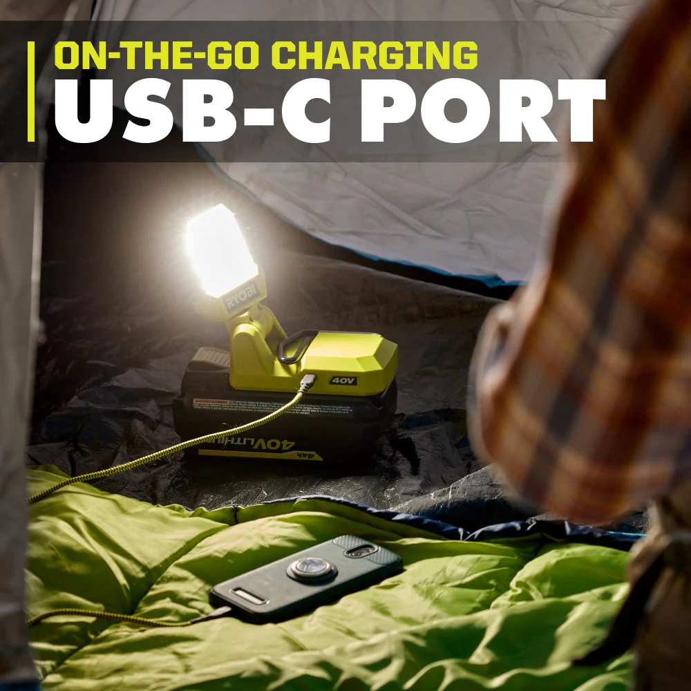 40V Battery Topper LED Work Light - Image 8