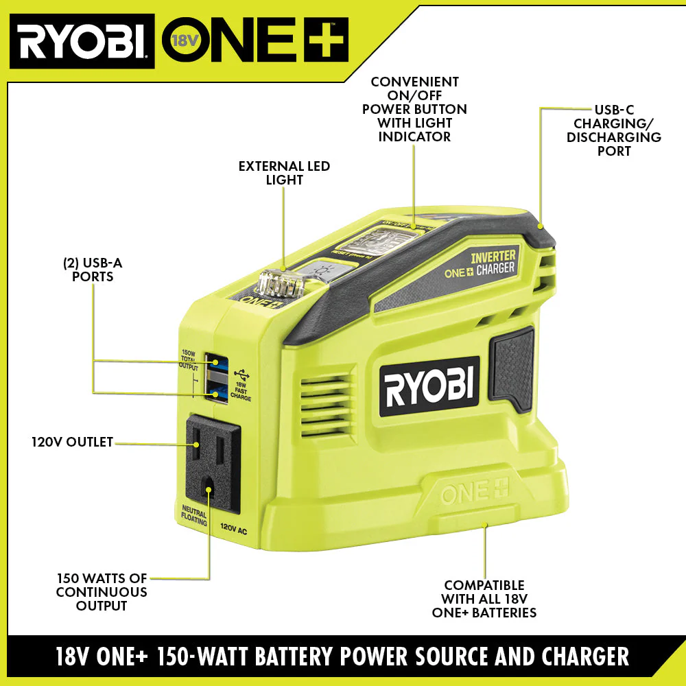 18V ONE+ 150 Watt Power Source - Image 5