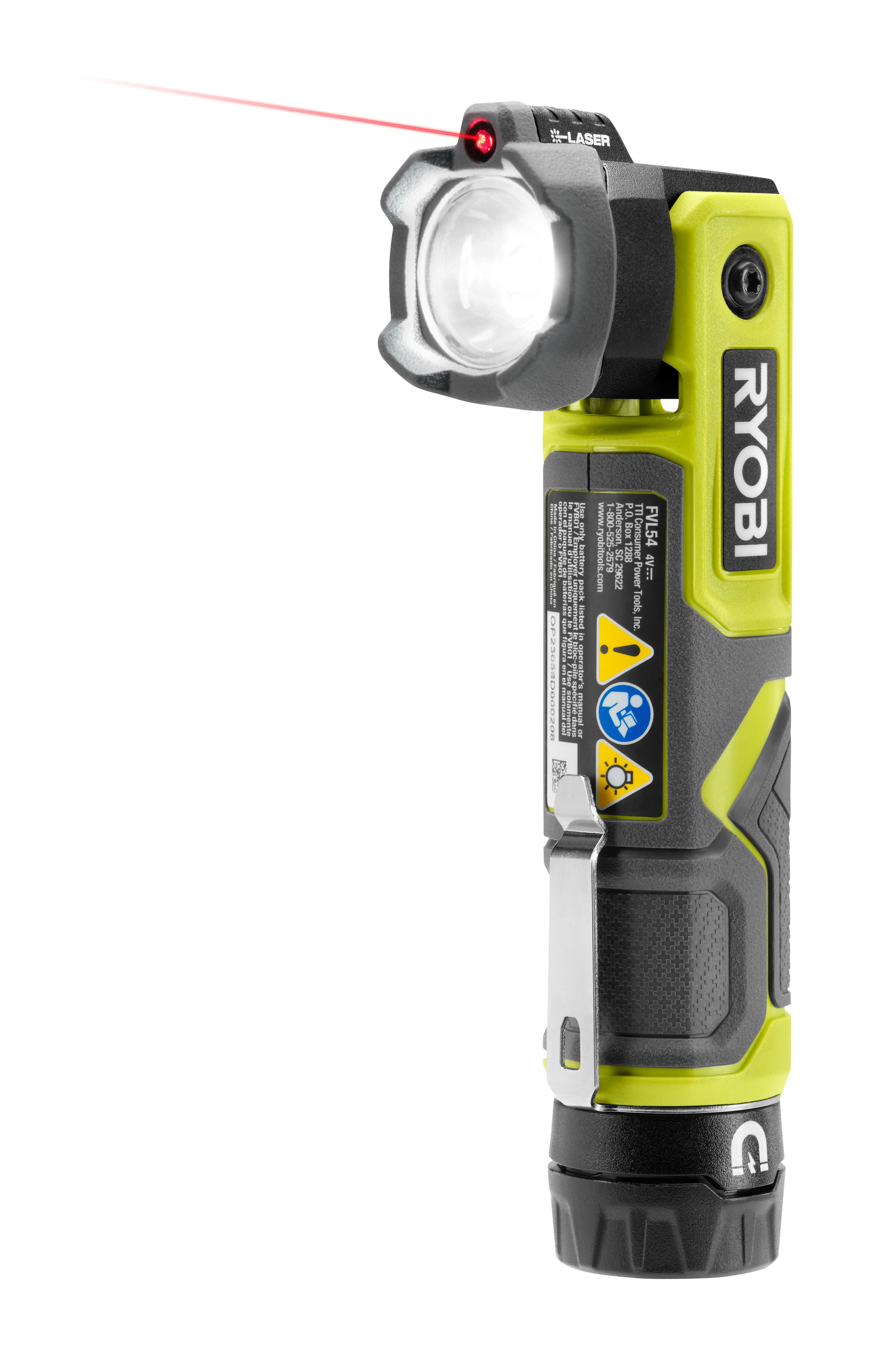 USB Lithium LED Pivoting LASER Flashlight Kit - Image 2