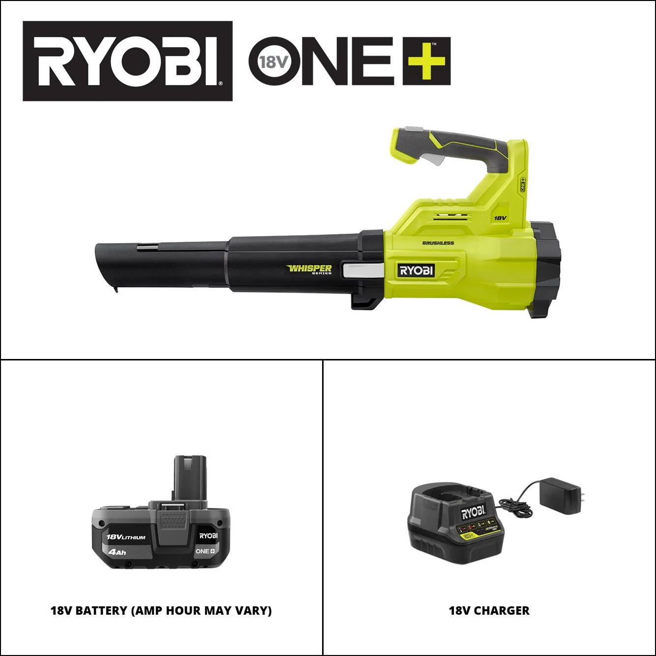 18V ONE+ Brushless WHISPER Series Blower Kit - Image 3