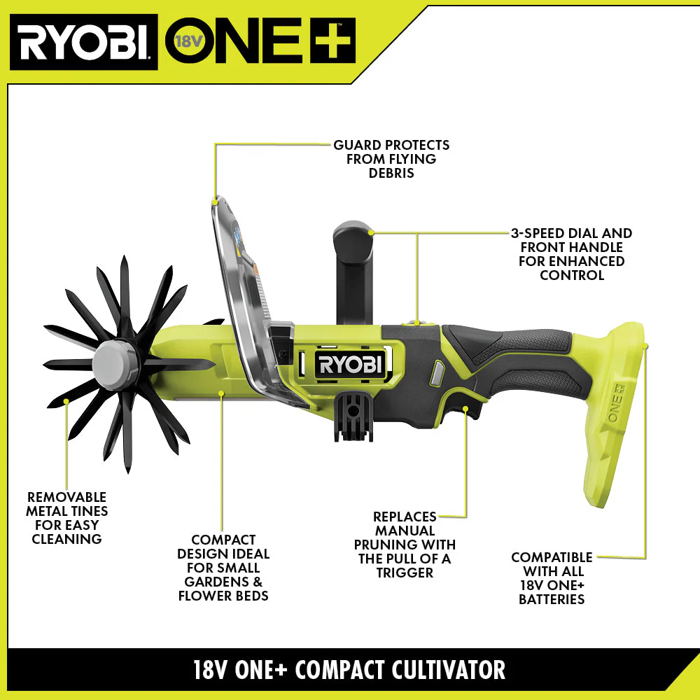 18V ONE+ Compact Cultivator - Image 5