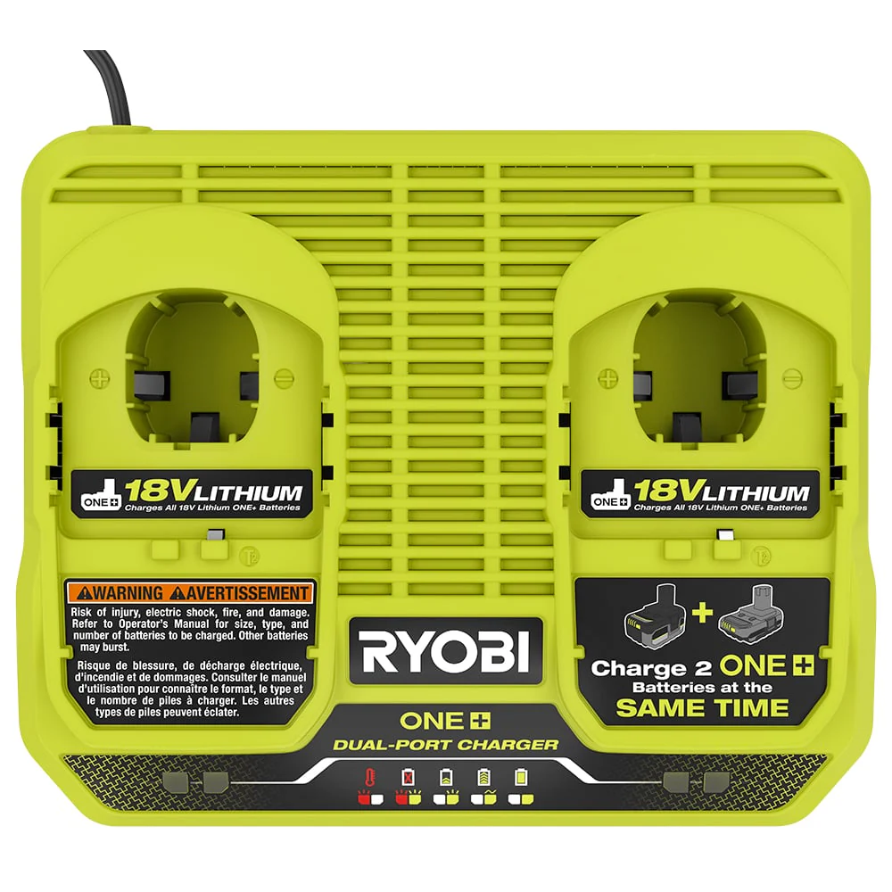 18V ONE+ Dual-Port Simultaneous Charger - Image 2