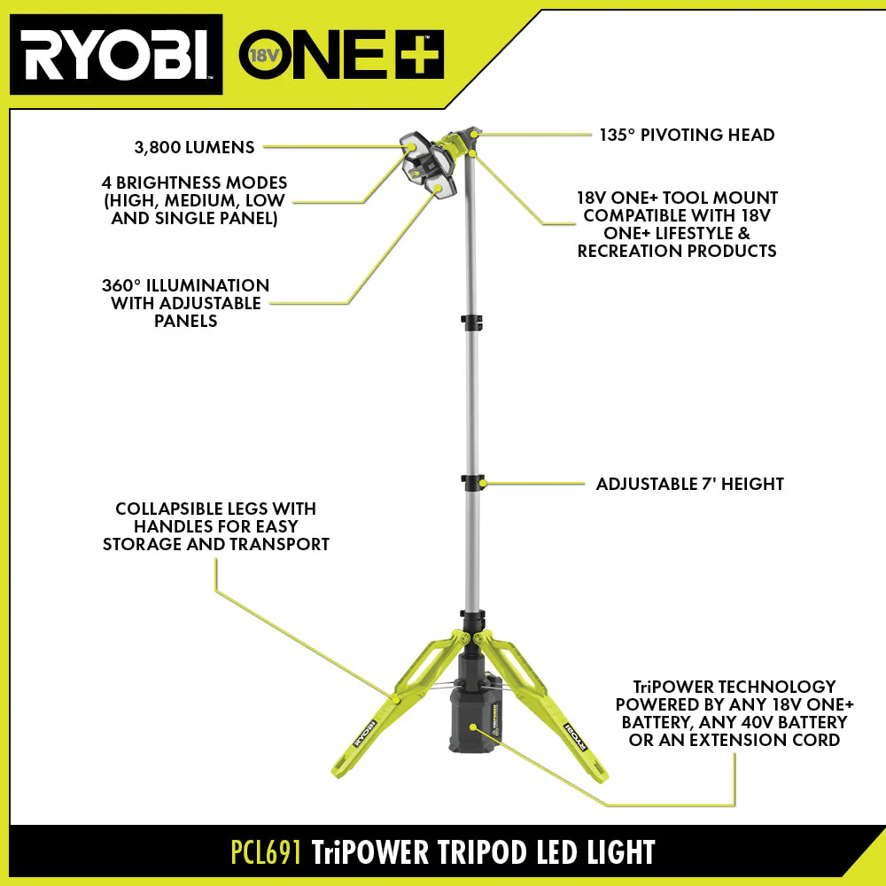 TRIPOWER Tripod LED Light - Image 7