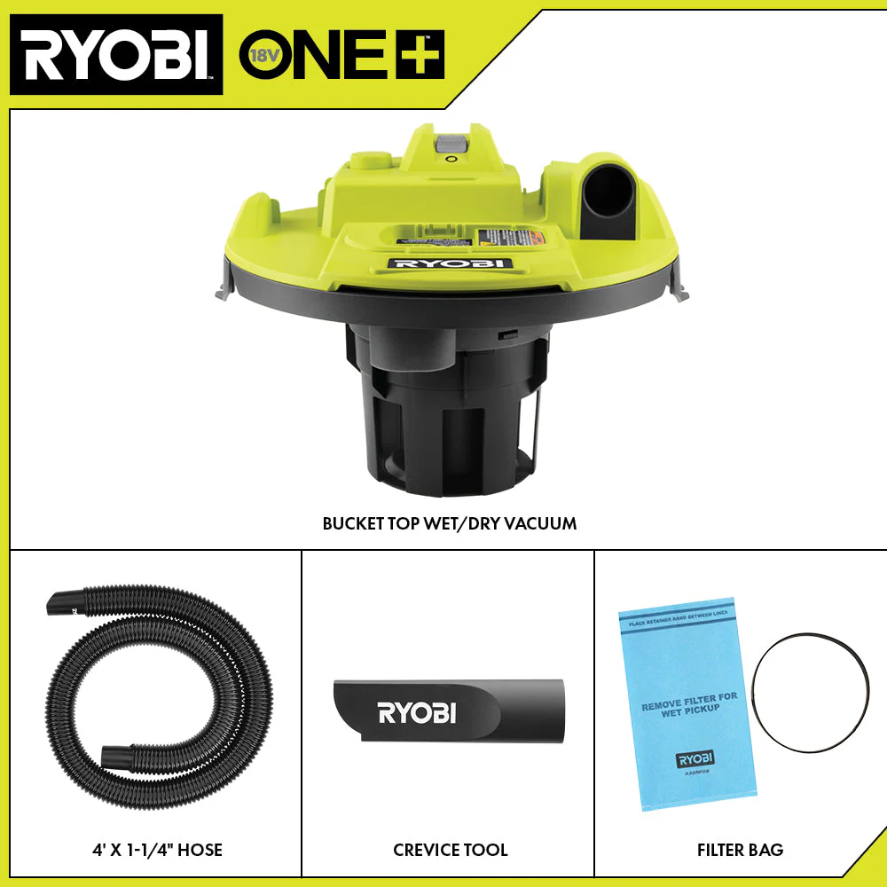 18V ONE+ Bucket Top Wet/Dry Vacuum - Image 2