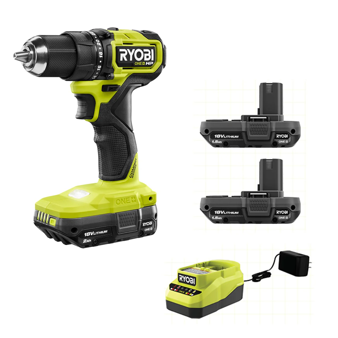 18V ONE+ HP Compact Brushless 1/2" Drill/Driver Kit