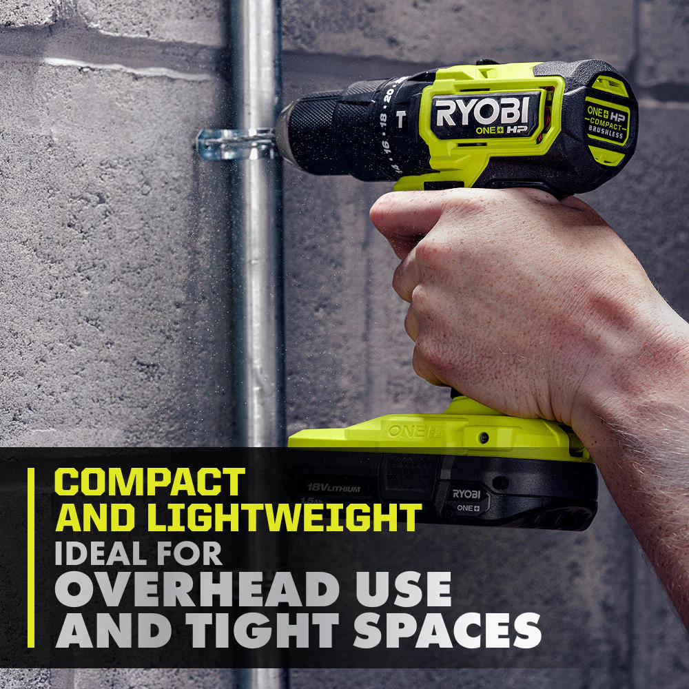 18V ONE+ HP Compact Brushless 1/2" Hammer Drill Kit - Image 3