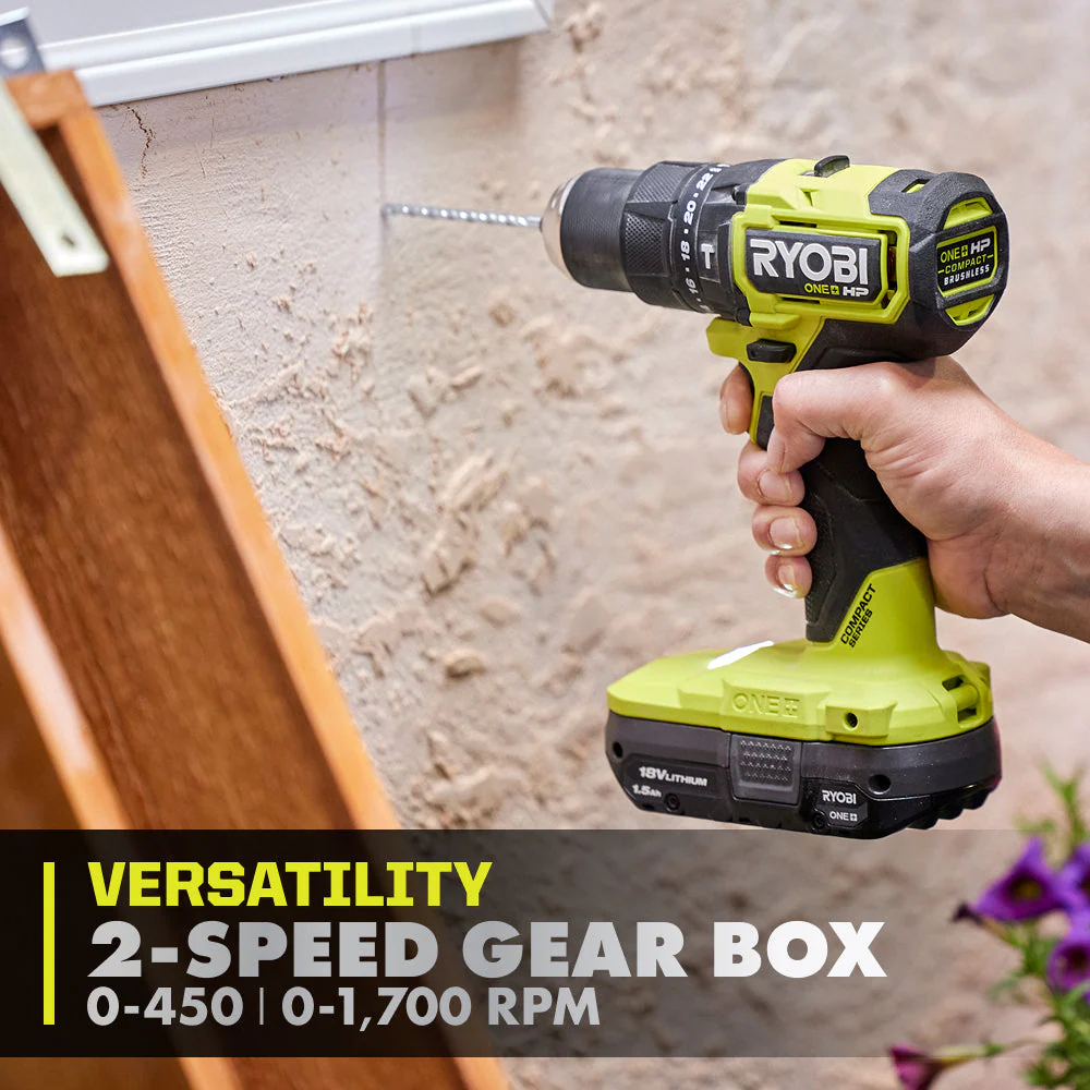 18V ONE+ HP Compact Brushless 1/2" Hammer Drill Kit - Image 6