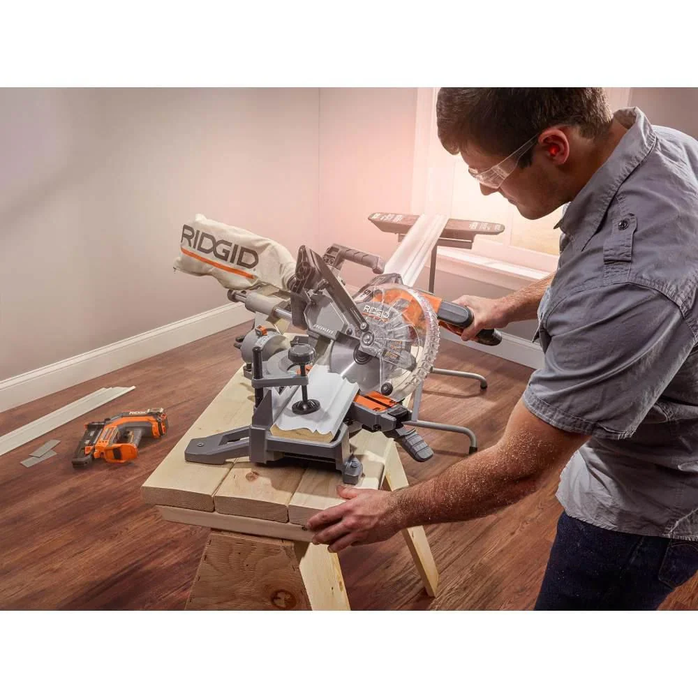 18V Brushless 7-1/4" Dual Bevel Sliding Miter Saw - Image 9