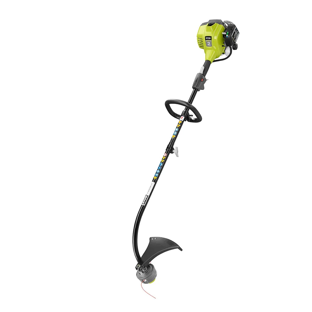 25cc 2-Cycle Attachment Capable Full Crank Curved Shaft Gas String Trimmer