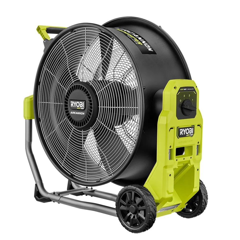 40V HP Brushless Hybrid WHISPER SERIES 20" Air Cannon Fan