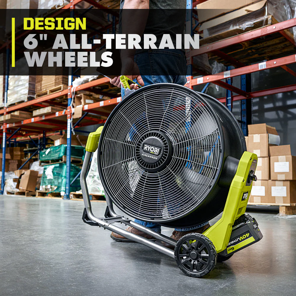 40V HP Brushless Hybrid WHISPER SERIES 20" Air Cannon Fan - Image 6